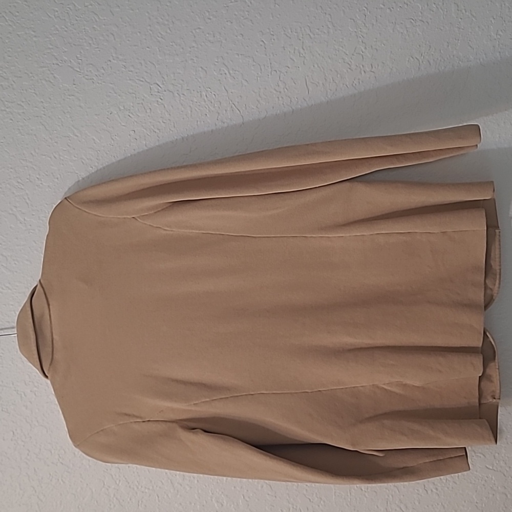 Lauren Ralph Lauren Sweater-Knit Blazer cardigan in camel/Tan size M - Picture 5 of 9